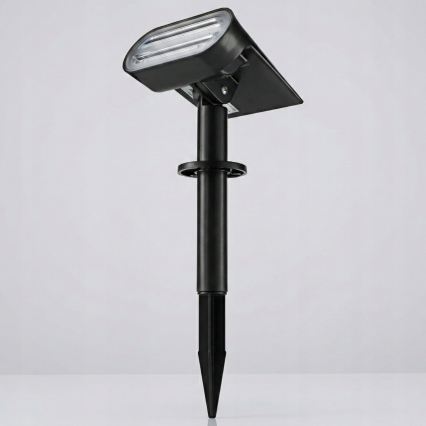 LED solárna lampa 2 v 1 LED/3,7 V 1200 mAh IP54 čierna