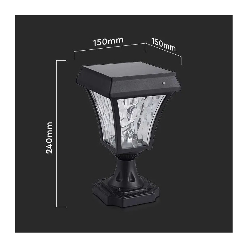 LED Solárna lampa 3v1 LED/2W/5,5V 3000K/6000K IP65 2200 mAh