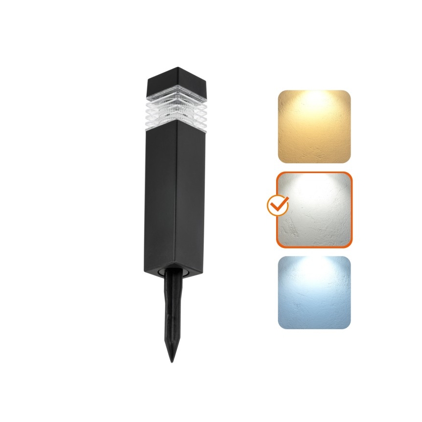 LED solárna lampa AURORA LED/1xAAA 4000K IP44 100 mAh