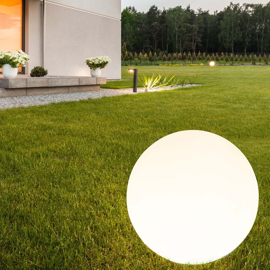 LED Solárna lampa BALL LED/3,7V 2000 mAh pr. 50 cm IP65 biela