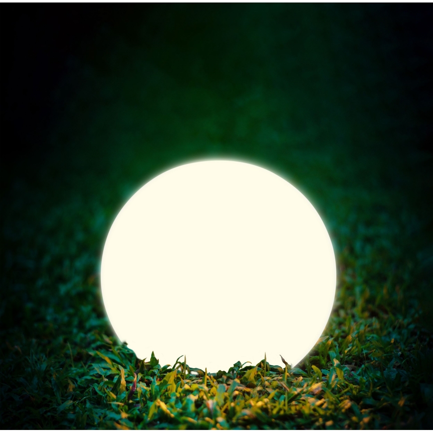 LED Solárna lampa BALL LED/3,7V 2000 mAh pr. 50 cm IP65 biela