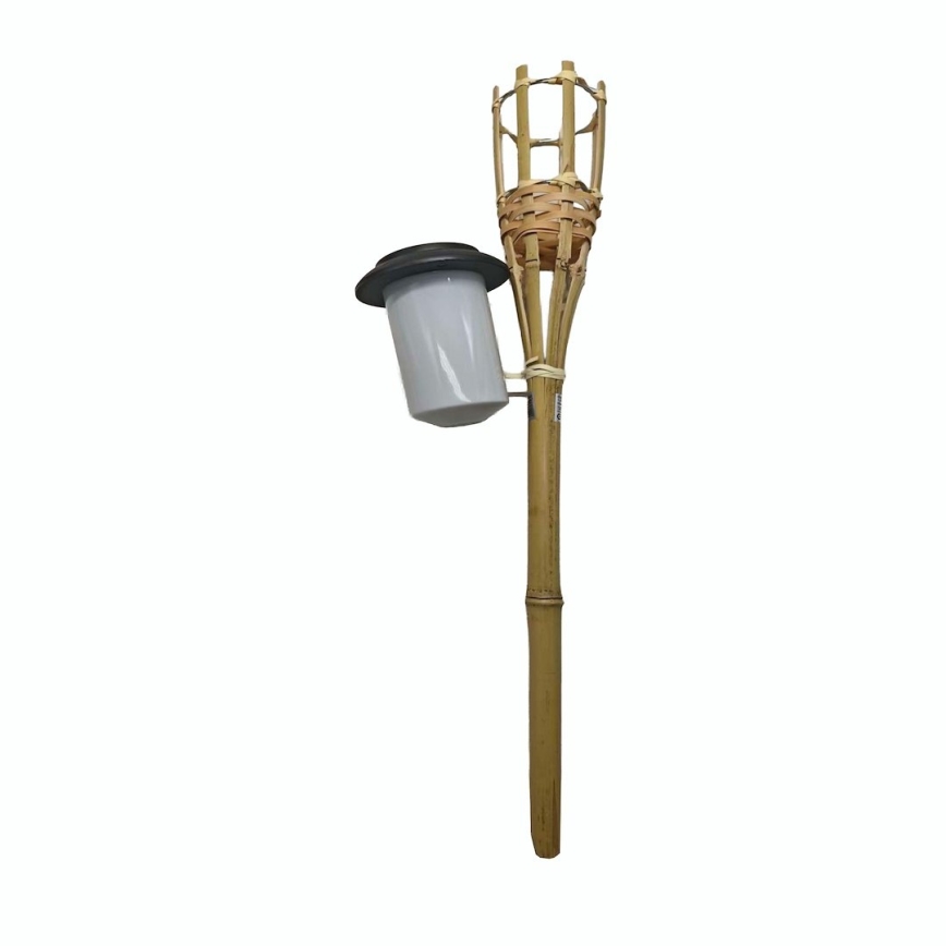 LED Solárna lampa BAMBOO LED/1,2V 150 mAh 1800K 56 cm IP44 béžová