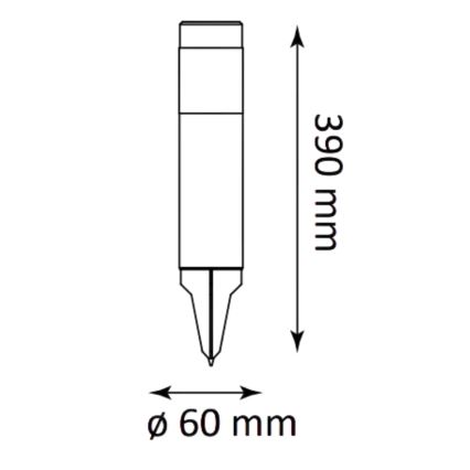 LED Solárna lampa BART LED/1,2V 150 mAh IP44