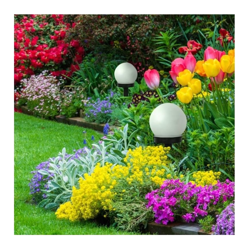LED Solárna lampa LED/1xAAA IP44 so senzorom súmraku