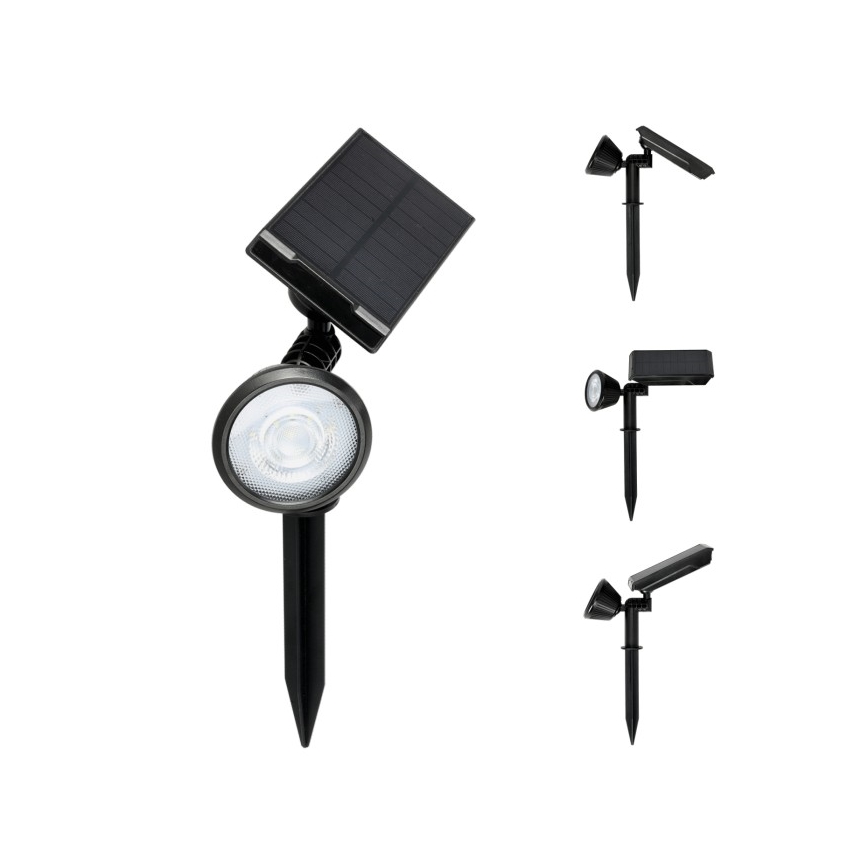 LED solárna lampa LANCE LED/3,7V 6000K IP44 1500 mAh