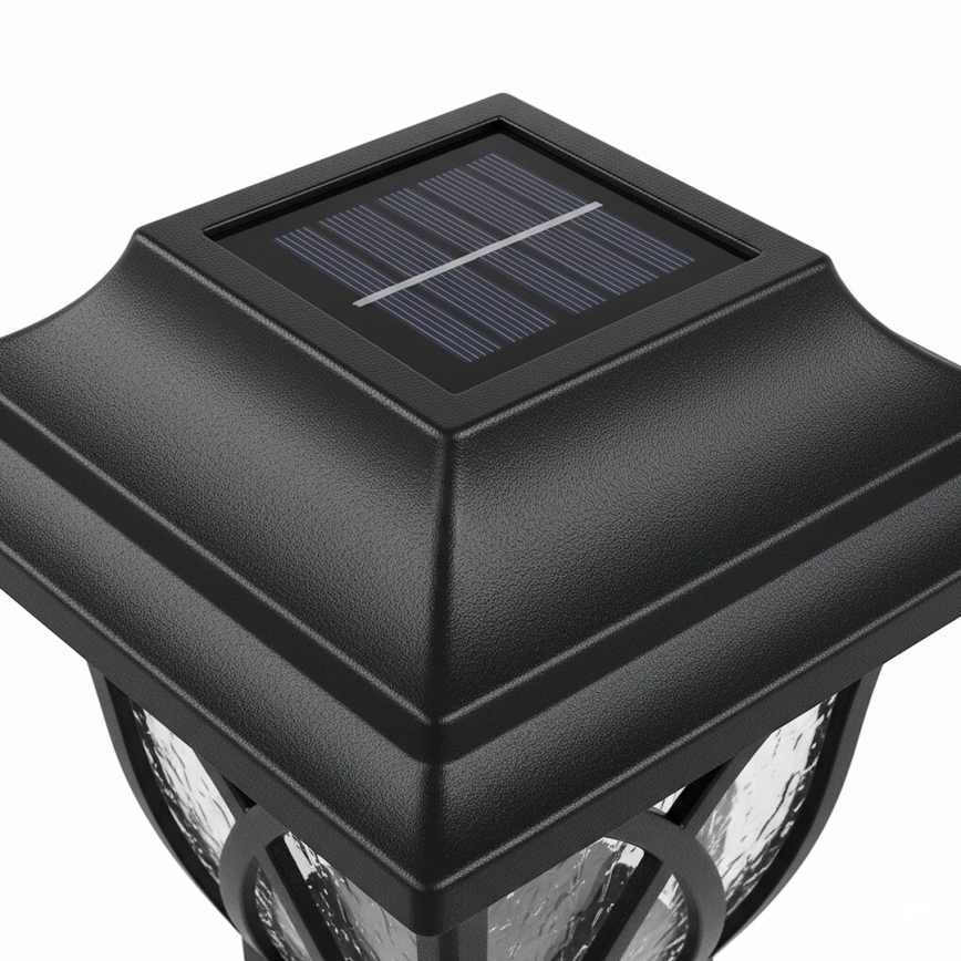 LED solárna lampa LAWN LED/1,2V 100 mAh 3000K 44 cm IP44 čierna