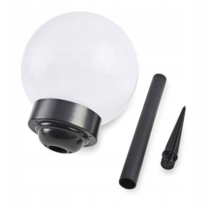 LED solárna lampa LED/1,2 V 6500 K 200 mAh pr. 10 cm IP44 biela/čierna