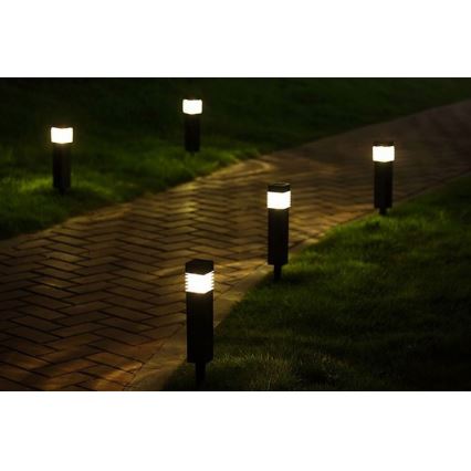 LED Solárna lampa MARTIN LED/1,2V 150 mAh IP44 čierna