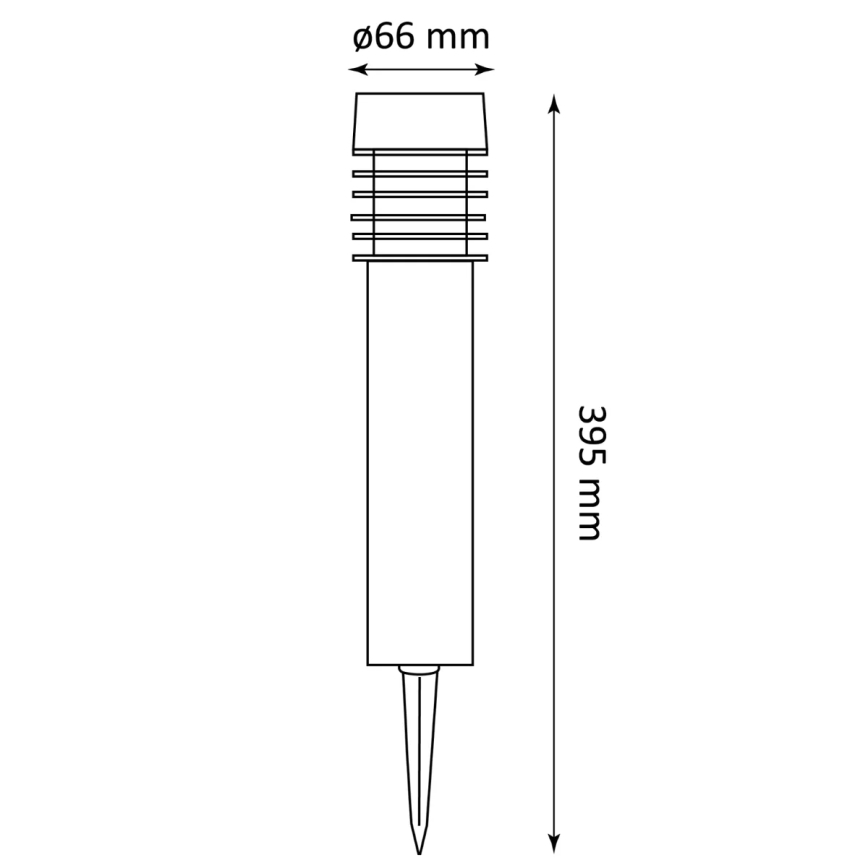 LED Solárna lampa MARTIN LED/1,2V 150 mAh IP44 čierna