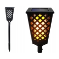 LED solárna lampa so senzorom LED/0,6W/5,5V IP65 2000 mAh 107 cm čierna