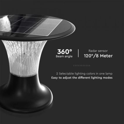 LED Solárna lampa so senzorom LED/15W/3,2V 4000K/6000K IP65 6000 mAh