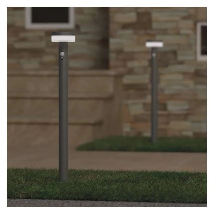 LED Solárna lampa so senzorom LED/2W/3,7V 1200 mAh IP44 80 cm