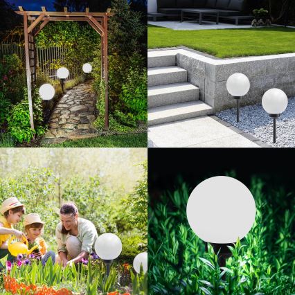 LED Solárna lampa SOLIS LED/0,24W/1,2V 300mAh pr. 15 cm IP44
