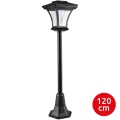 LED Solárna lampa TIRANA LED/1,6W/1,2V 600 mAh IP44 čierna