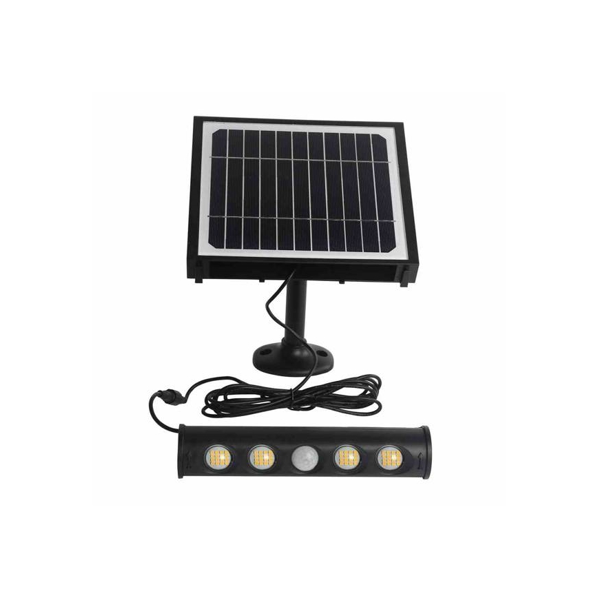 LED Solárna nástenná lampa so senzorom LED/8W/3,7V 4000 mAh 4000K IP65