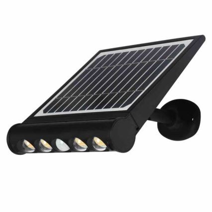 LED Solárna nástenná lampa so senzorom pohybu a súmraku LED/8W/3,7V 4000 mAh 4000K IP65