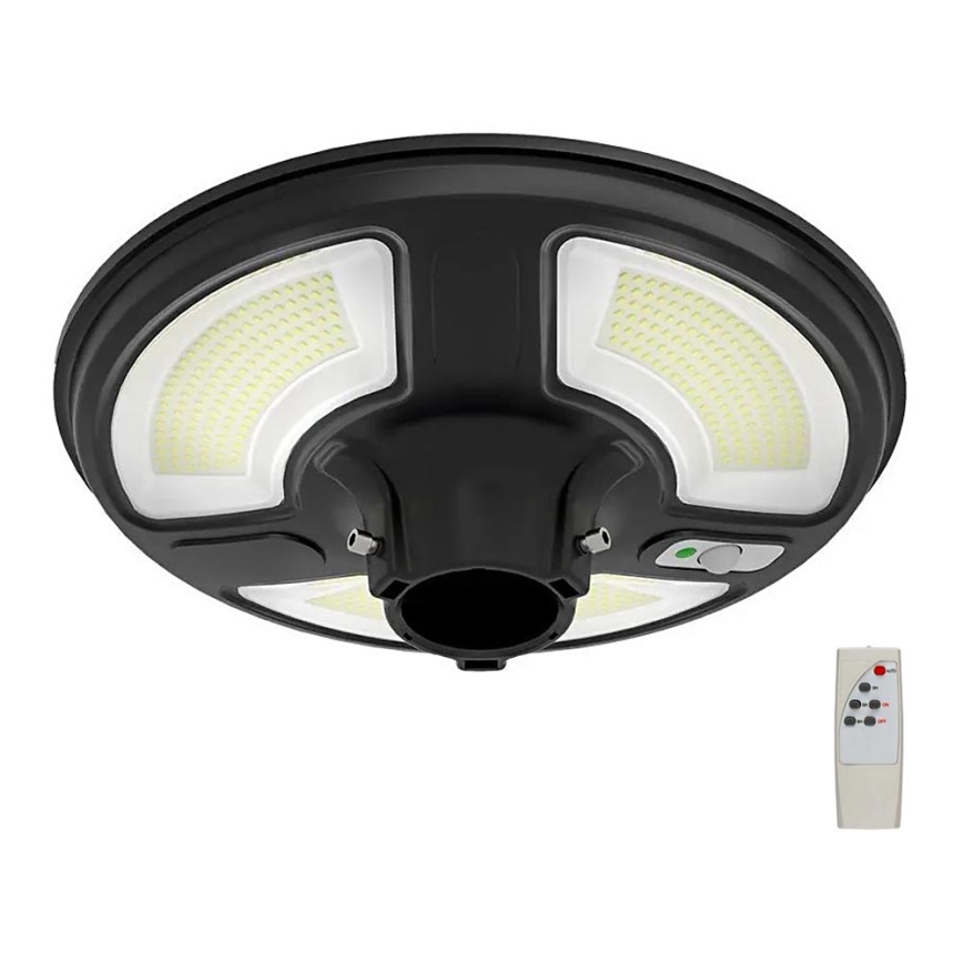 LED Solárna pouličná lampa so senzorom LED/10W/3,2V 6500K IP65 25000 mAh + diaľkové ovládanie