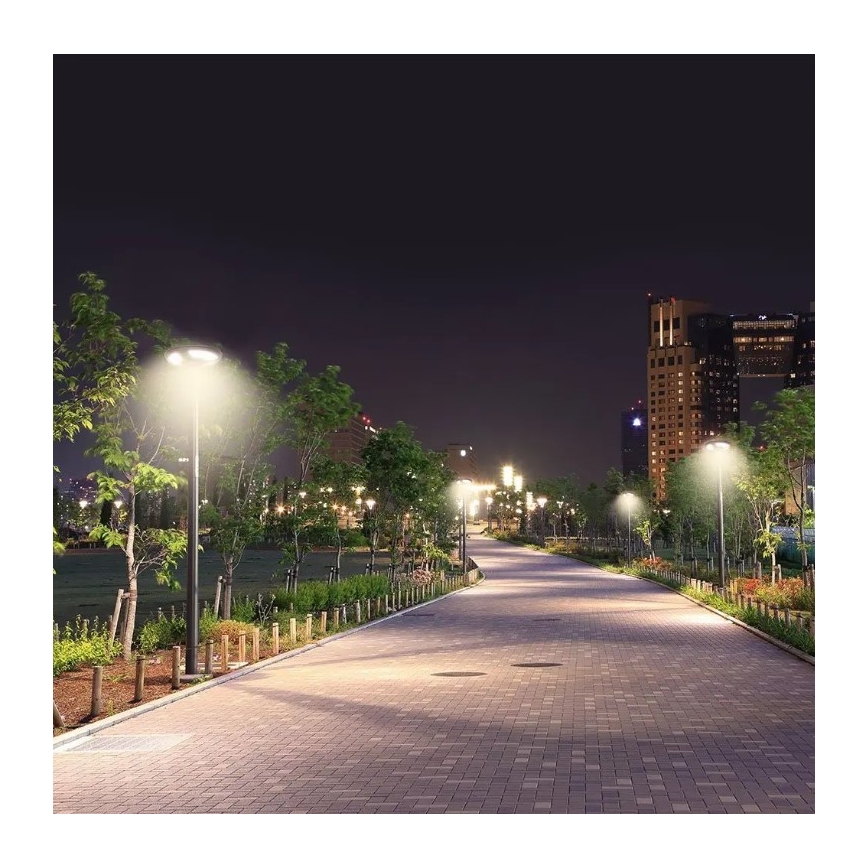 LED Solárna pouličná lampa so senzorom LED/10W/3,2V 6500K IP65 25000 mAh + diaľkové ovládanie