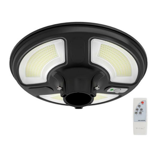 LED Solárna pouličná lampa so senzorom LED/10W/3,2V IP65 4000K 15000 mAh + diaľkové ovládanie