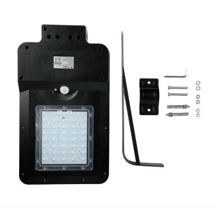 LED Solárna pouličná lampa so senzorom LED/15W/7,4V 6000K IP65 10800 mAh