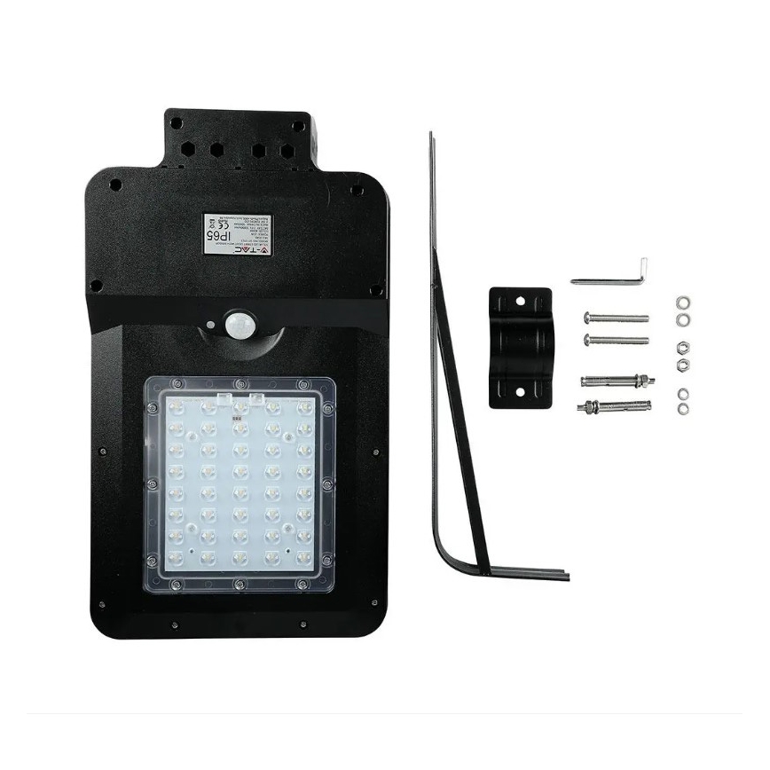 LED Solárna pouličná lampa so senzorom LED/15W/7,4V 6000K IP65 10800 mAh