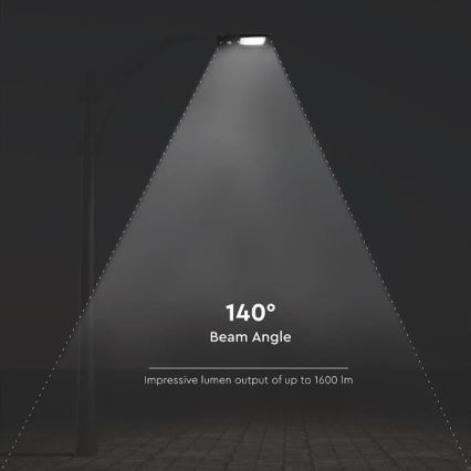 LED Solárna pouličná lampa so senzorom LED/15W/7,4V 6000K IP65 10800 mAh