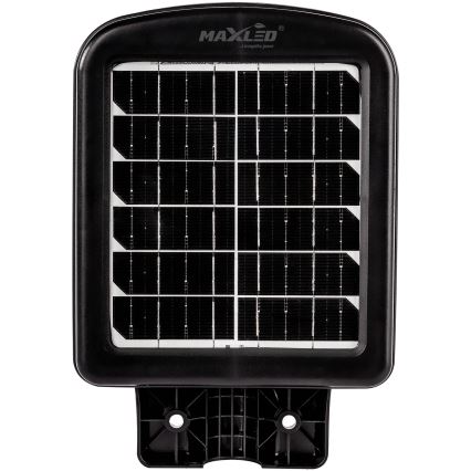 LED Stmievateľná solárna pouličná lampa so senzorom LED/60W/6V 5500 mAh 6500K IP65 čierna + diaľkové ovládanie