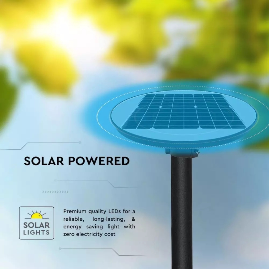 LED Solárna pouličná lampa so senzorom LED/7,5W/3,2V IP65 4000K 15000 mAh + diaľkové ovládanie