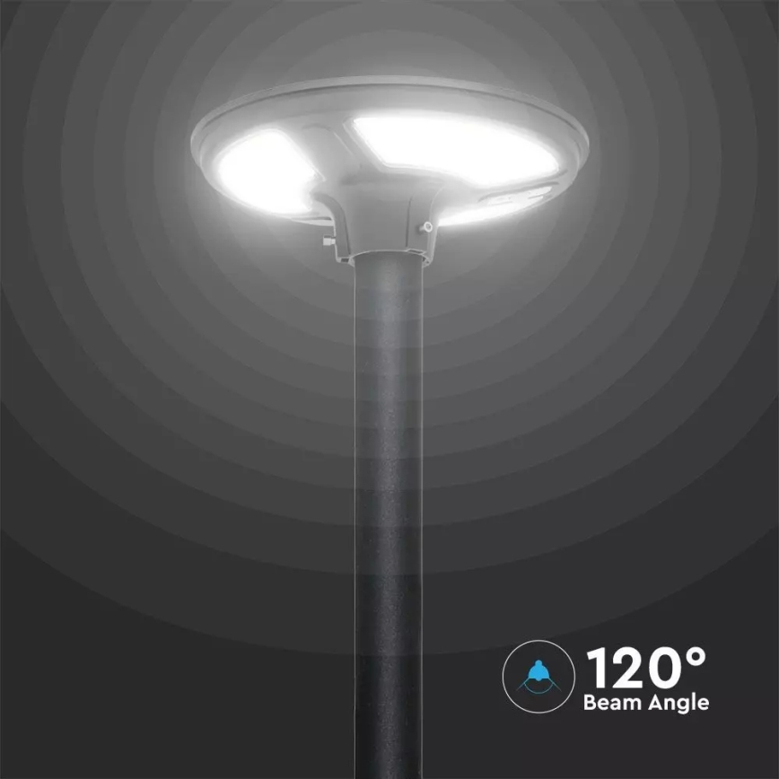 LED Solárna pouličná lampa so senzorom LED/7,5W/3,2V IP65 4000K 15000 mAh + diaľkové ovládanie