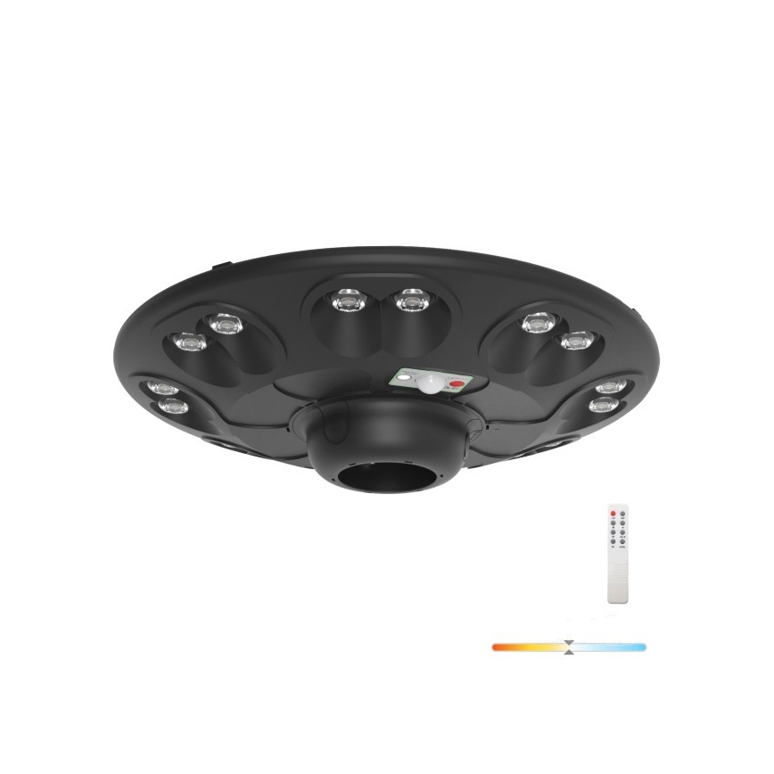 LED Solárna pouličná lampa so senzorom LUVIA LED/15W/3,2V 4000K IP54 5400 mAh + diaľkové ovládanie
