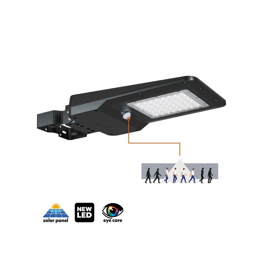 LED solárne pouličné svietidlo so senzorom STREET LED/20W/7,4V 3000/4000/6000K IP65 5400 mAh
