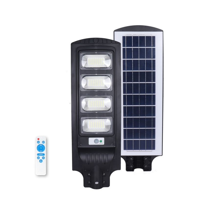 LED stmievateľná solárna pouličná lampa so senzorom URBI LED/11W/3,2V 6500K 15000 mAh IP54 + diaľkové ovládanie