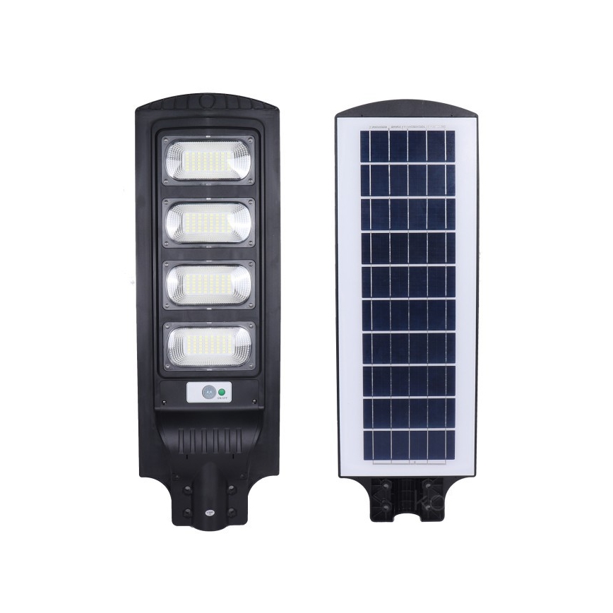 LED stmievateľná solárna pouličná lampa so senzorom URBI LED/11W/3,2V 6500K 15000 mAh IP54 + diaľkové ovládanie