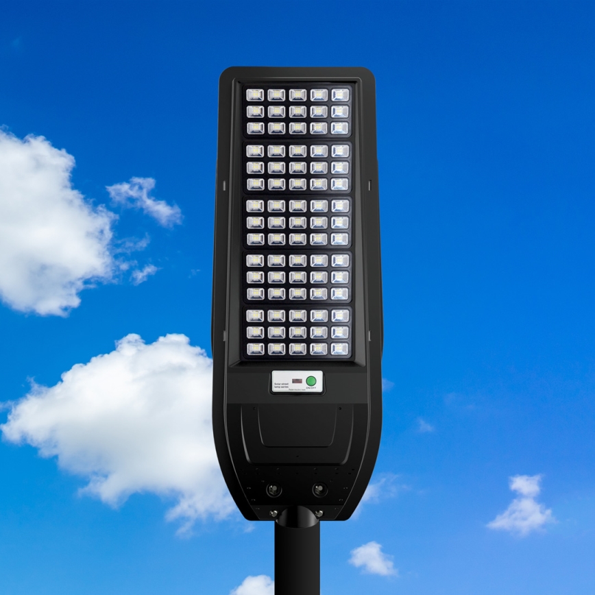 LED Solárna pouličná lampa VIA 200W/20000 mAh 3,2V 6000K IP54 + diaľkové ovládanie