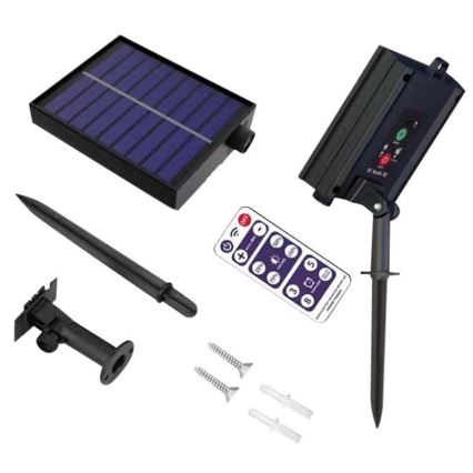 LED Solárna reťaz 10xLED/0,5/4,5V 12 m 3000K IP44 1200 mAh + diaľkové ovládanie