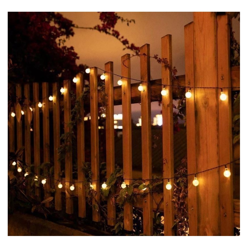 LED Solárna reťaz 6,9m 50xLED/1,2V