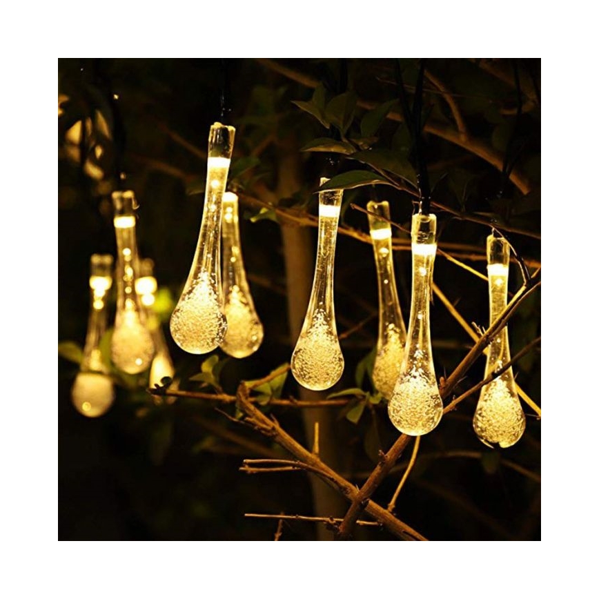 LED Solárna reťaz so súmrakovým senzorom 20xLED/0,72W/1,2V 600 mAh 4,7m IP44