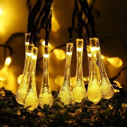 LED Solárna reťaz so súmrakovým senzorom 20xLED/0,72W/1,2V 600 mAh 4,7m IP44