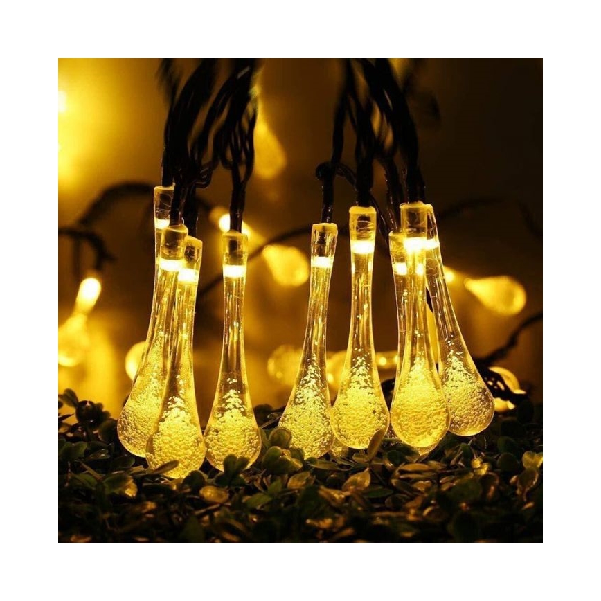 LED Solárna reťaz so súmrakovým senzorom 20xLED/0,72W/1,2V 600 mAh 4,7m IP44