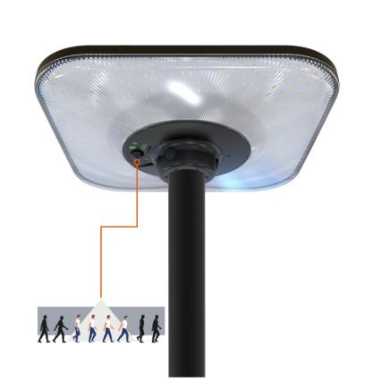 LED solárna pouličná lampa so senzorom SOLSUMI LED/25W/3,2V 3000/4000/6500K IP54 24000 mAh + diaľkové ovládanie