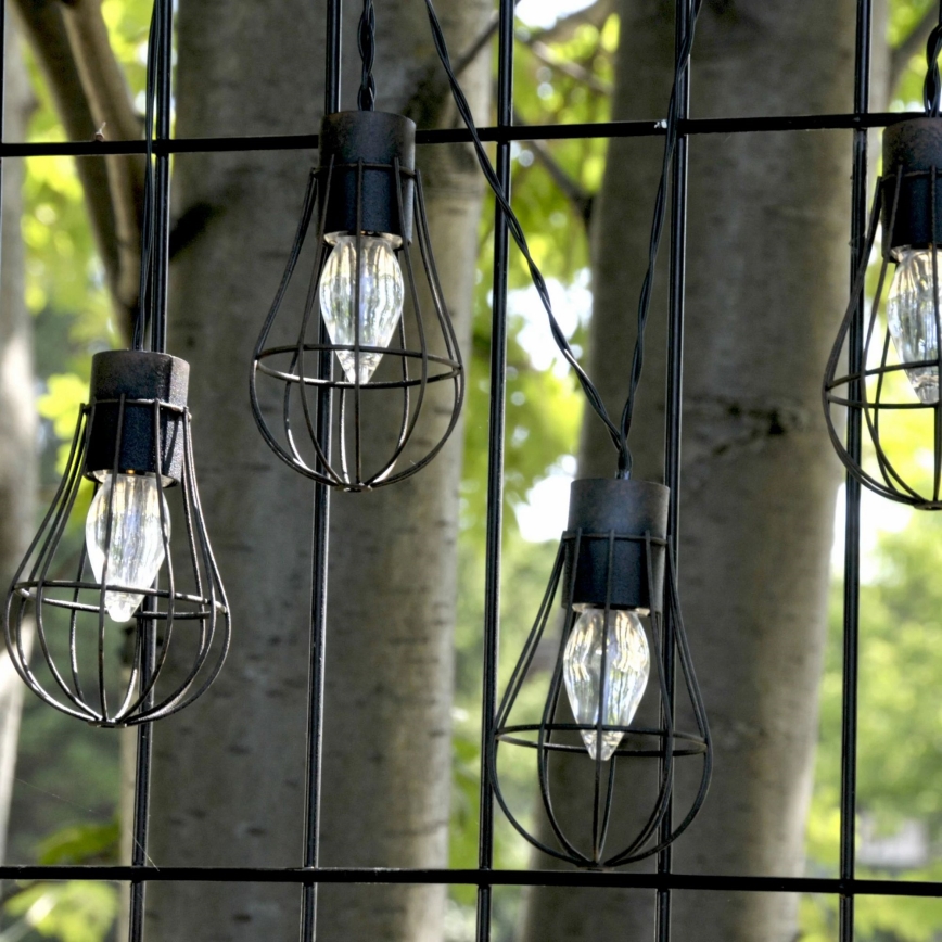 LED Solárna vonkajšia reťaz 10xLED/1,2V 300 mAh 3,8 m IP44