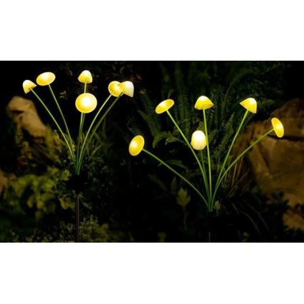 LED solárne dekoračné svietidlo so senzorom 6xLED/1,2V 3000K 72 cm 600 mAh IP44