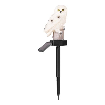 LED Solárne dekoratívne svietidlo so senzorom 6xLED/1,2V 3000K 40 cm 600 mAh IP44 sova