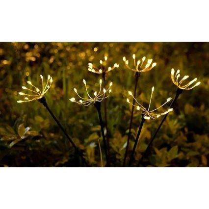 LED solárne dekoratívne svietidlo so snímačom, LED 1,2 V, 3000 K, 73 cm, 600 mAh, IP44