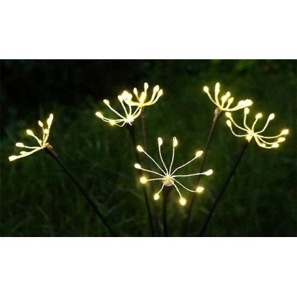 LED solárne dekoratívne svietidlo so snímačom, LED 1,2 V, 3000 K, 73 cm, 600 mAh, IP44