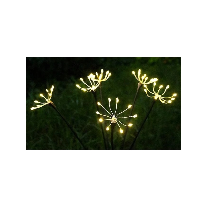 LED solárne dekoratívne svietidlo so snímačom, LED 1,2 V, 3000 K, 73 cm, 600 mAh, IP44