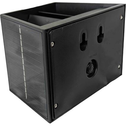 LED Solárne nástenné svietidlo CUBUS 2xLED/1,5W/3,7V 1500 mAh IP54