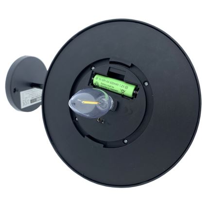 LED Solárne nástenné svietidlo LED/0,5W/1,2V 600 mAh IP44 čierna