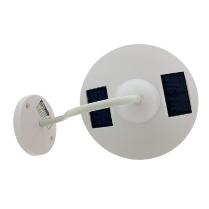 LED Solárne nástenné svietidlo LED/0,5W/1,2V 600 mAh IP44 biela