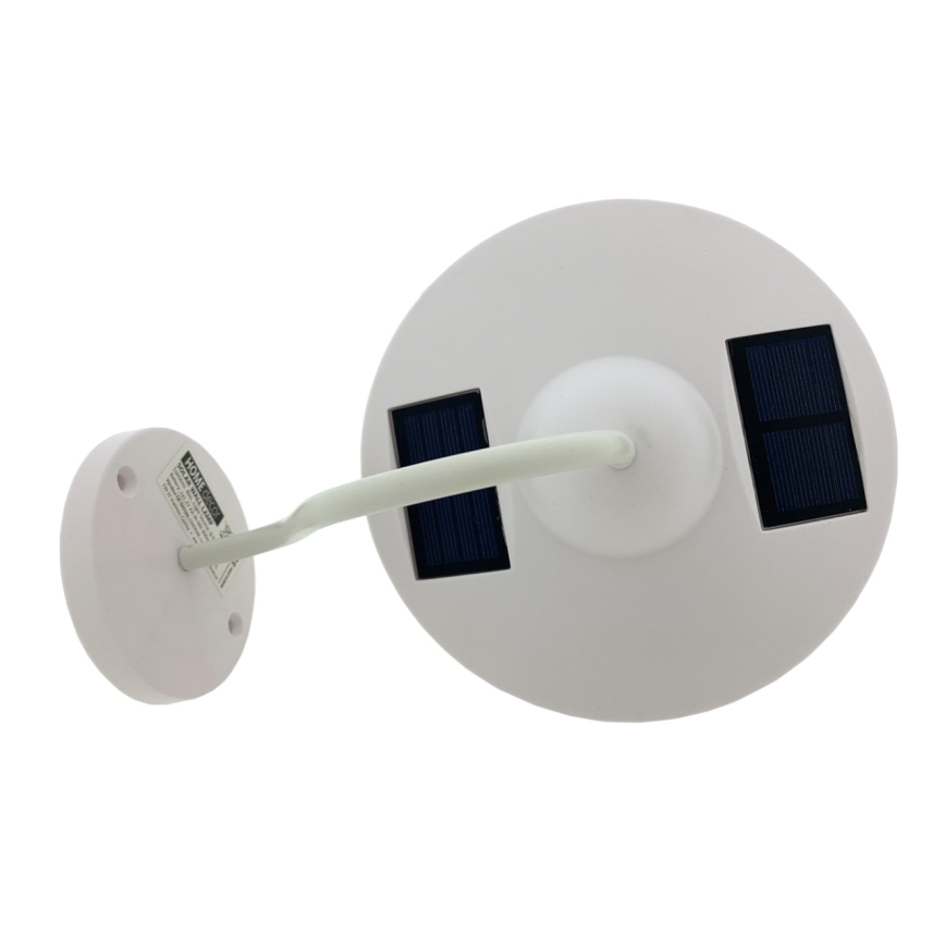 LED Solárne nástenné svietidlo LED/0,5W/1,2V 600 mAh IP44 biela